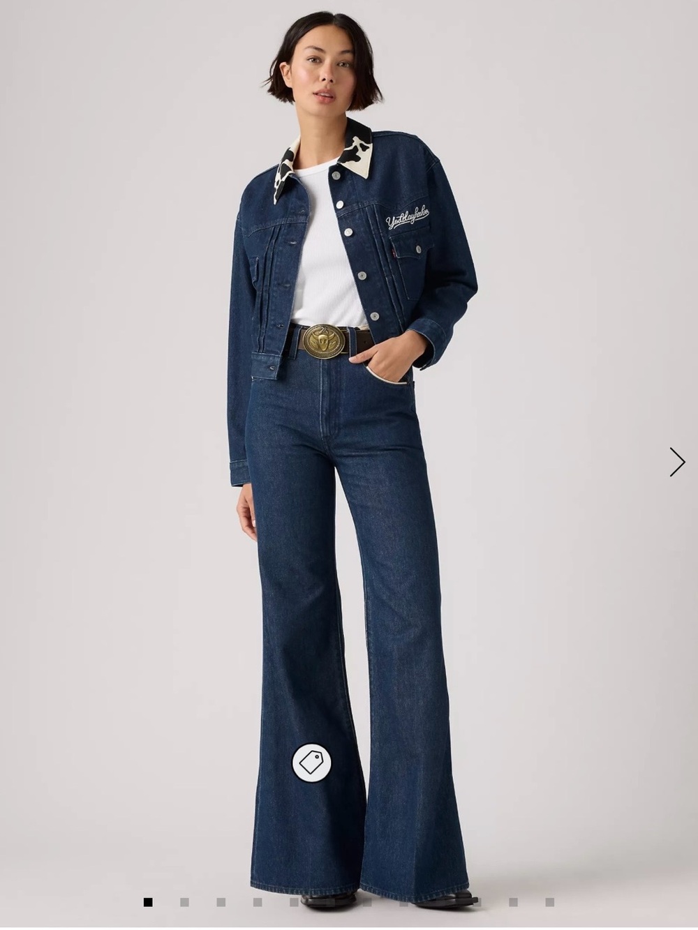 Toy Story Levi’s Dark wash Ribcage Bell Bottoms